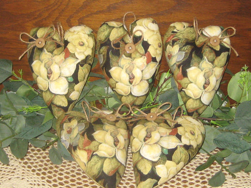 Cottage cuori tessuto - cuori,