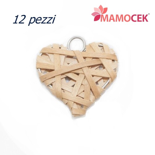 Cuore cuoricino vimini - cuoricino,