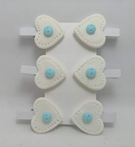 Mollette soft cuore cielo - mollette,