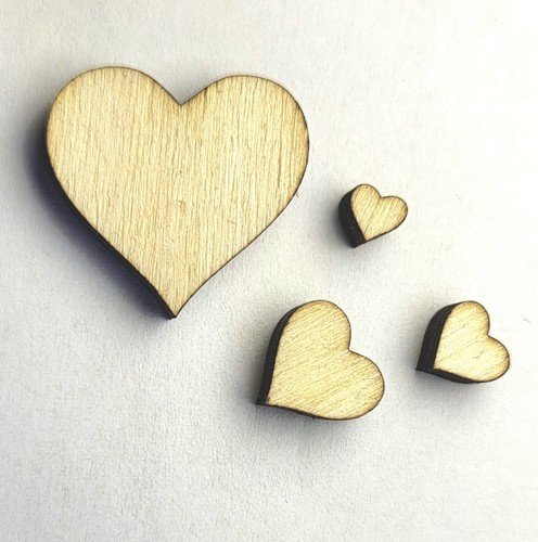 100 cuori legno - 100,