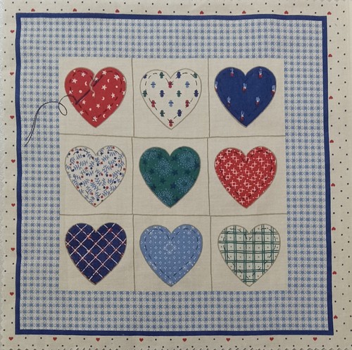 Cuori stampati patch con - "cuori,
