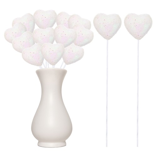 Cuori adesivi glitterati - pz,
