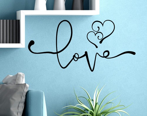 Adesivi murali frasi love con