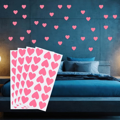 Pcs adesivi cuore luminosi - 84,