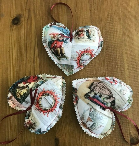 Cuori natale vintage - cuori, di