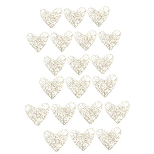 10pcs cuore rattan vimini - cuore,