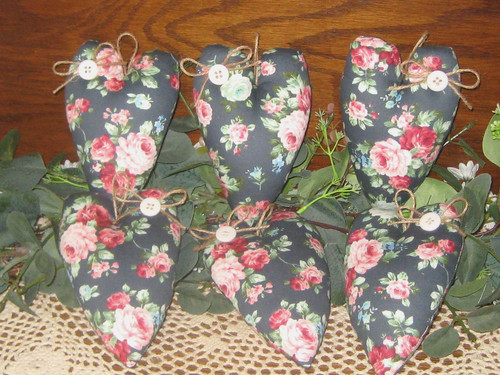 Cottage garden cuori tessuto - 6,
