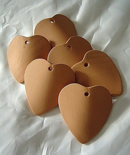 Tegole cuore in cotto - cuore,