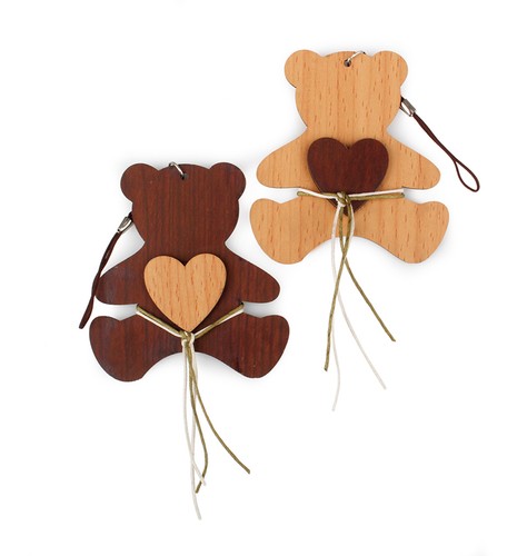 Decorazione orso cuore - orso,