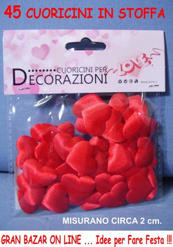 Cuore cuoricini rosso in - pz,