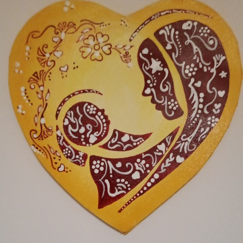 Decorazione parete cuore - parete,