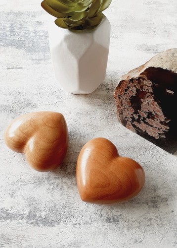 Cuore legno grande - in, 3d