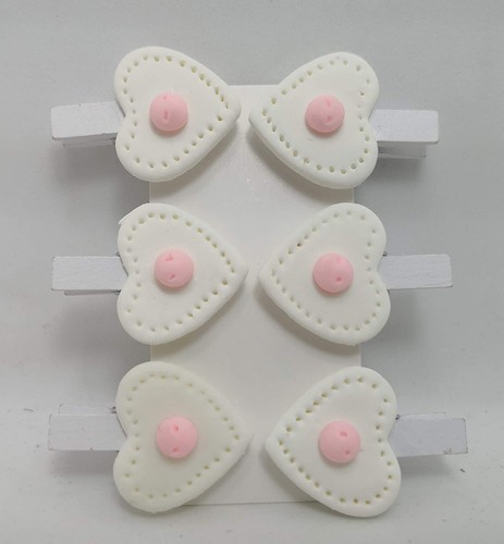 Mollette soft cuore 4 cm - soft,
